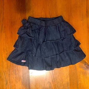 Ruffle Butts Denim Ruffle Skirt